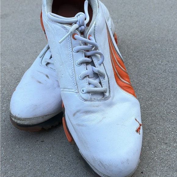 Puma AMP CELL FUSION Rickie Fowler super GOLF Cleat Shoe Men 12 (RARE) “video” - Picture 6 of 15